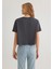 Bisiklet Yaka Antrasit Basic Tişört 1611651-70087 5