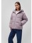 Kapüşonlu Lila Şişme Mont1110199-70107 2