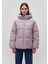 Kapüşonlu Lila Şişme Mont1110199-70107 3