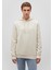 Mavi Logo Baskılı Kapüşonlu Bej Sweatshirt 065606-70134 3