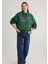 Mavi Logo Baskılı Kapüşonlu Yeşil Sweatshirt 1600361-71892 1