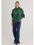 Mavi Logo Baskılı Kapüşonlu Yeşil Sweatshirt 1600361-71892 2