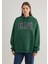 Mavi Logo Baskılı Kapüşonlu Yeşil Sweatshirt 1600361-71892 4