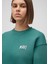 Mavi Logo Baskılı Yeşil Crop Sweatshirt 1611601-71874 5