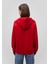 Fermuarlı Kapüşonlu Kırmızı Basic Sweatshirt 1611775-82054 4