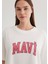 Mavi Logo Baskılı Beyaz Tişört 1600843-80194 5
