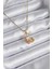 316L Çelik Gold Renk Hilal Kedi Model Zirkon Taşlı Detay Kadın Kolye - TJ-BKO8140 1