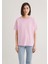 Bisiklet Yaka Pembe Basic Tişört 1600955-71117 5