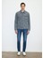Loran Premium Blue Puslu Açık Gri Jean CEKET0110003-86615 2