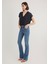 Lux Touch TENCEL TM V Yaka Siyah Modal Tişört 1612250-900 2