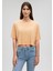 Lux Touch TENCEL TM Turuncu Basic Crop Tişört 1612231-71240 3