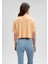 Lux Touch TENCEL TM Turuncu Basic Crop Tişört 1612231-71240 4