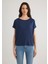 Lux Touch TENCEL TM Lacivert Modal Basic Tişört 167245-70487 3