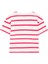 Logo Baskılı Pembe Çizgili Crop Tişört 7610182-71111 3