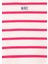 Logo Baskılı Pembe Çizgili Crop Tişört 7610182-71111 4
