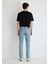 Jake Classic Denim Puslu Açık Mavi Jean Pantolon 0042286799 4