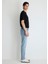 Jake Classic Denim Puslu Açık Mavi Jean Pantolon 0042286799 5