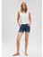 Pixie Casual Vintage Derin Mavi Jean Şort 1437087076 2