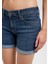 Pixie Casual Vintage Derin Mavi Jean Şort 1437087076 5