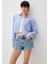 Rosie 90lar Gölgeli İndigo Mavisi Jean Şort1447487078 2
