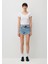 Rosie 90lar Gölgeli İndigo Mavisi Jean Şort1447487078 3