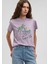Bisiklet Baskılı Lila Tişört1612399-70556 1