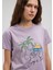 Bisiklet Baskılı Lila Tişört1612399-70556 5