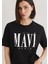 Mavi Logo Baskılı Siyah Tişört 1611990-900 2