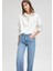 Sporty Lux Yarı Fermuarlı Beyaz Sweatshirt1S10169-70057 1
