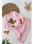 Ayıcık Peluş Detaylı Kız Çocuk Kışlıl takım - Pembe 1