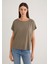 Lux Touch TENCEL TM Yeşil Modal Basic Tişört 167245-86961 3