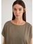 Lux Touch TENCEL TM Yeşil Modal Basic Tişört 167245-86961 5