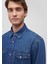 Ted Koyu Indigo Mavisi Denim Jean Gömlek 0210909-87935 5