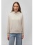 Kapüşonlu Bej Sweatshirt 1S10191-70143 3