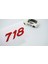 Porsche 718 Bagaj 3M 3D Kırmızı Abs Yazı Logo Amblem 1
