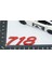 Porsche 718 Bagaj 3M 3D Kırmızı Abs Yazı Logo Amblem 4