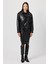Emily Siyah Oversize Deri Mont 3