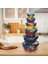 6'lı Set Master Kare Saklama Kabı (275 ml - 500 ml - 900 ml - 1500 ml - 2400 ml - 3750 Ml) 3