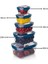 5'li Master Dikdörtgen Saklama Kabı (400 ml - 800 ml - 1400 ml - 2300 ml - 4000 Ml) 1
