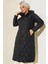 Kadın Siyah Kapüşonlu Kapitone Uzun Şişme Mont HZL24W-BD151771 2