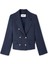 Metal düğmeli kruvaze blazer 3