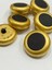 Kaban Kürk Manto Düğmesi / Italyan Düğme 6 Lı Set / Mat Gold Siyah 3 cm /M010 4