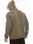 Haki Kapüşon Baskılı Üç Iplik Oversize Sweatshirt- 2440 4
