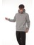 Füme Kapüşon Baskılı Üç Iplik Oversize Sweatshirt- 2440 2