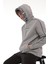 Füme Kapüşon Baskılı Üç Iplik Oversize Sweatshirt- 2440 4