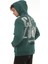 Nefti Sırtı Baskılı Kapüşonlu Üç Iplik Oversize Sweatshirt- 2441 2