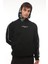 Siyah Kapüşon Baskılı Üç Iplik Oversize Sweatshirt- 2440 2