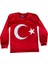 Çocuk Ay Yıldız Türk Bayraklı Uzun Kollu T-Shirt 23 NISAN29 EKIM19 Mayıs Gösteri Atatürk 1