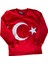 Çocuk Ay Yıldız Türk Bayraklı Uzun Kollu T-Shirt 23 NISAN29 EKIM19 Mayıs Gösteri Atatürk 2