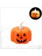 Halloween bal kabağı led mum, 5 cm x 3 adet 4